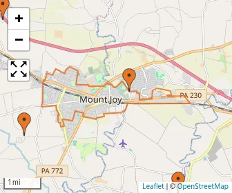 Area schools map